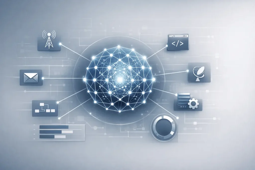Grok 4.20 τ²-Bench telecom agent benchmark showing AI agent tool-calling network with 96.5% accuracy performance.