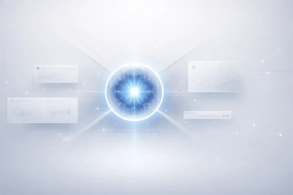 xAI Grok Computer AI platform interface concept showing autonomous AI agents and computing system.