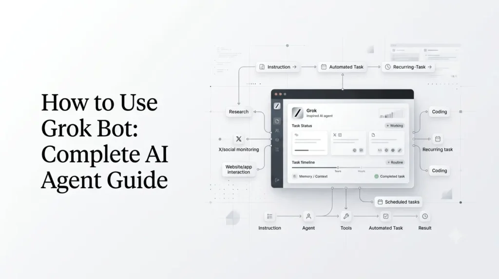 How to use Grok Bot for persistent AI agents and automated workflows.