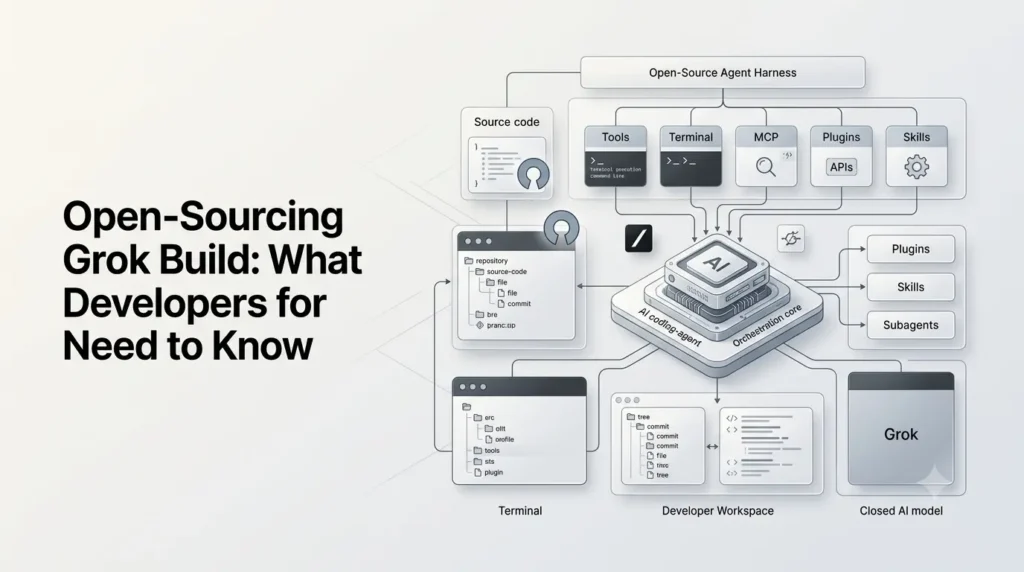 Open-sourcing Grok Build and its AI coding-agent architecture for developers.