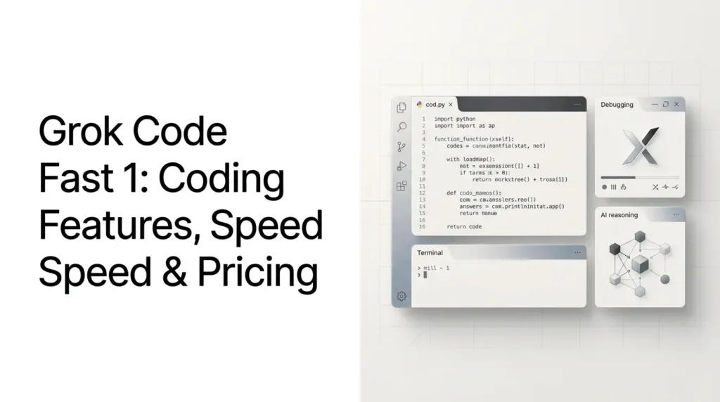 Current image: Grok Code Fast 1 AI coding model